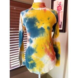 FYI Tie Dye Mock Neck Shirt size 20 XXL Youth Y2K